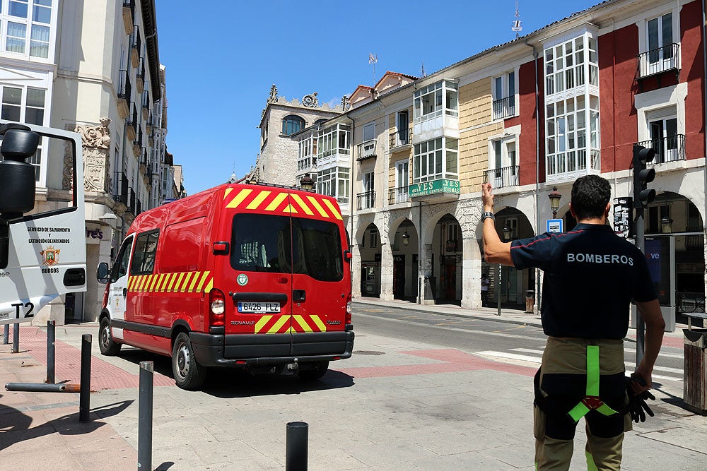 Fotos: Susto en el aparcamiento de la Plaza Mayor