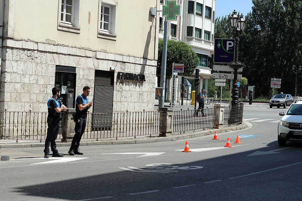 Fotos: Susto en el aparcamiento de la Plaza Mayor