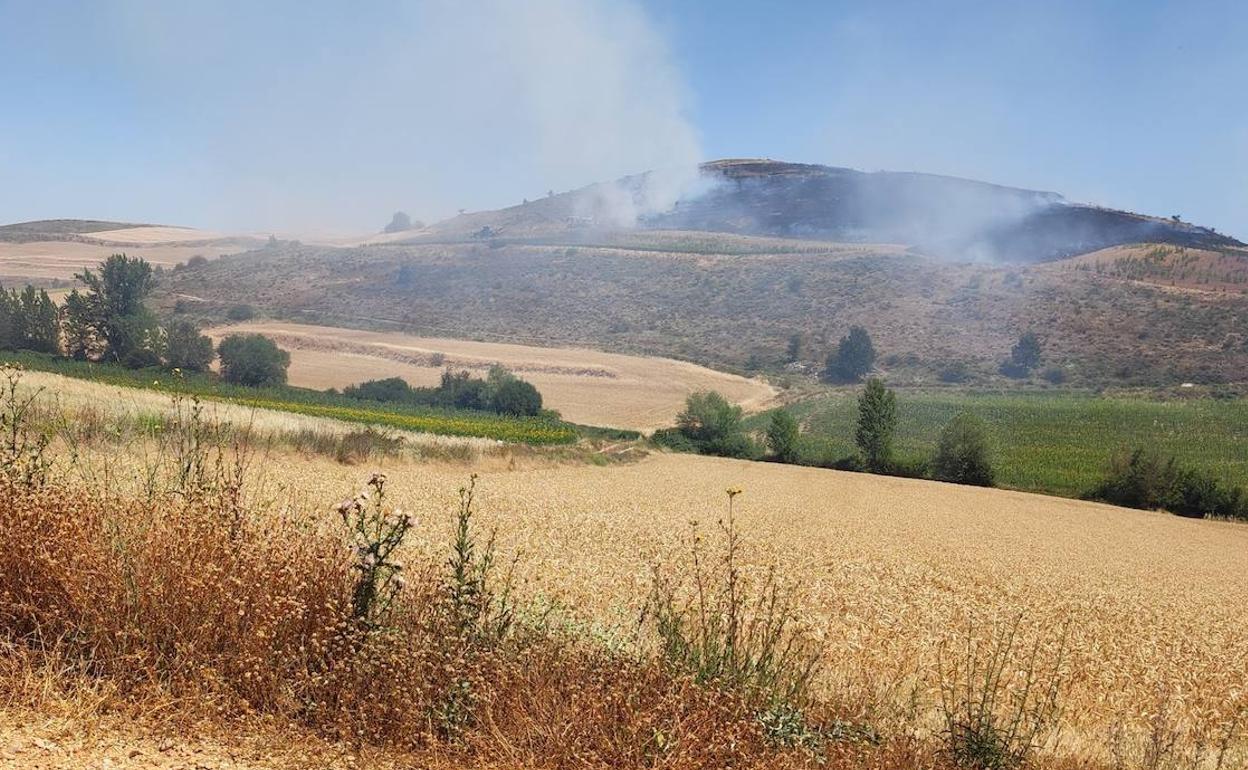 Incendio de Hurones, cerca de Burgos capital.