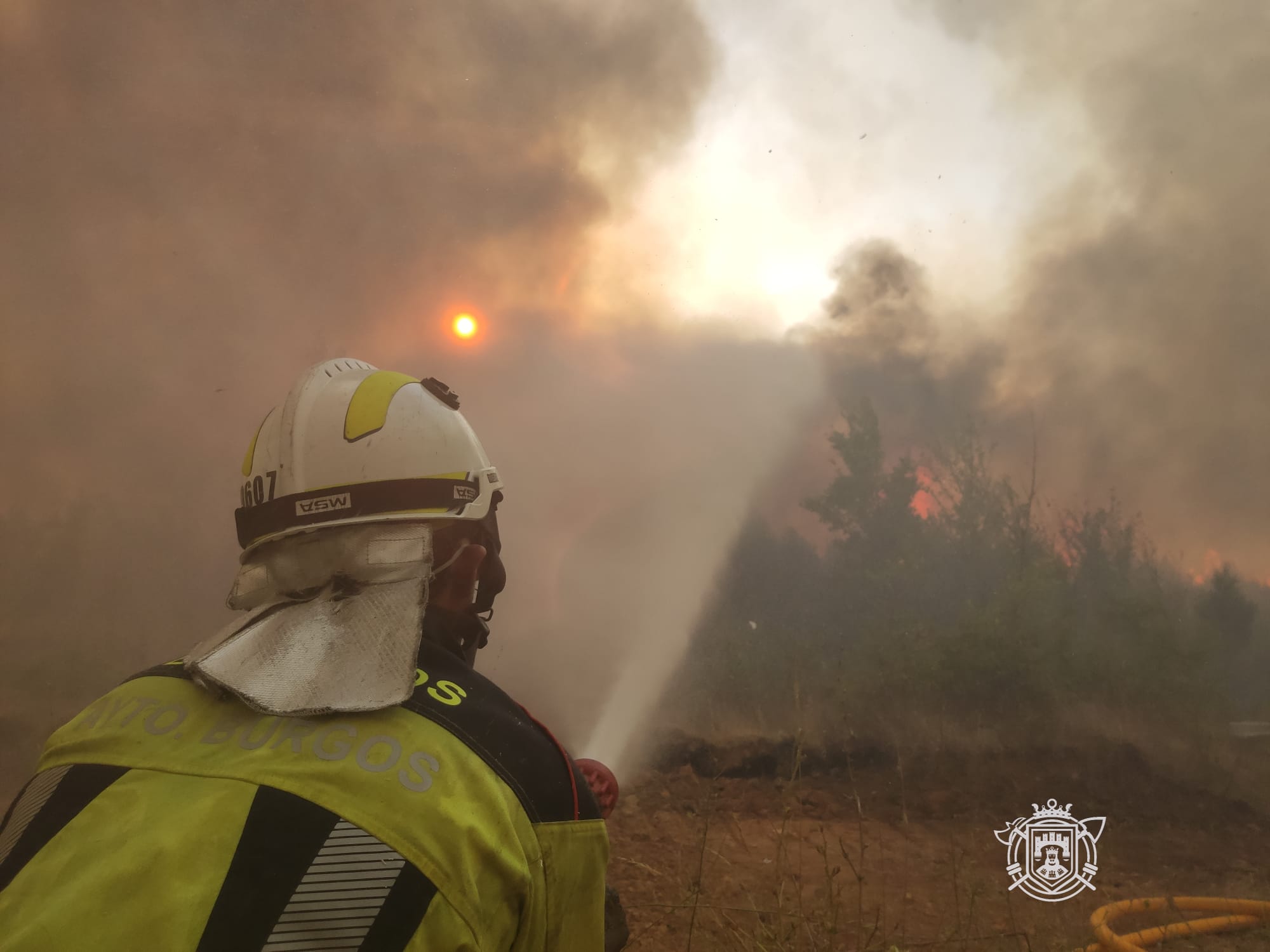 Fotos: Los Bomberos de Burgos en el incendio de Quintanilla del Coco