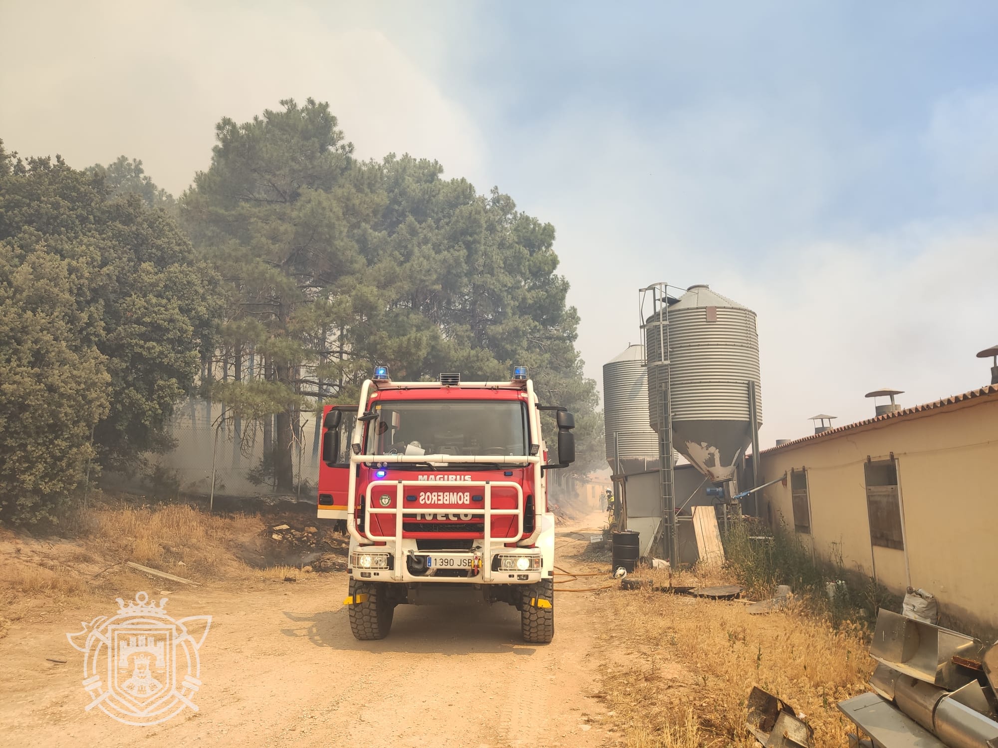 Fotos: Los Bomberos de Burgos en el incendio de Quintanilla del Coco