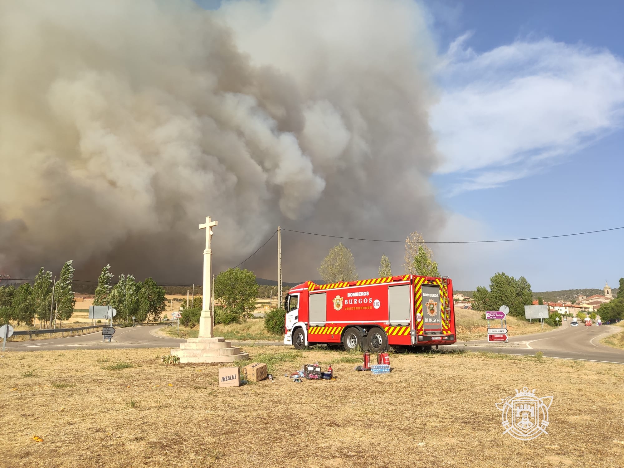 Fotos: Los Bomberos de Burgos en el incendio de Quintanilla del Coco