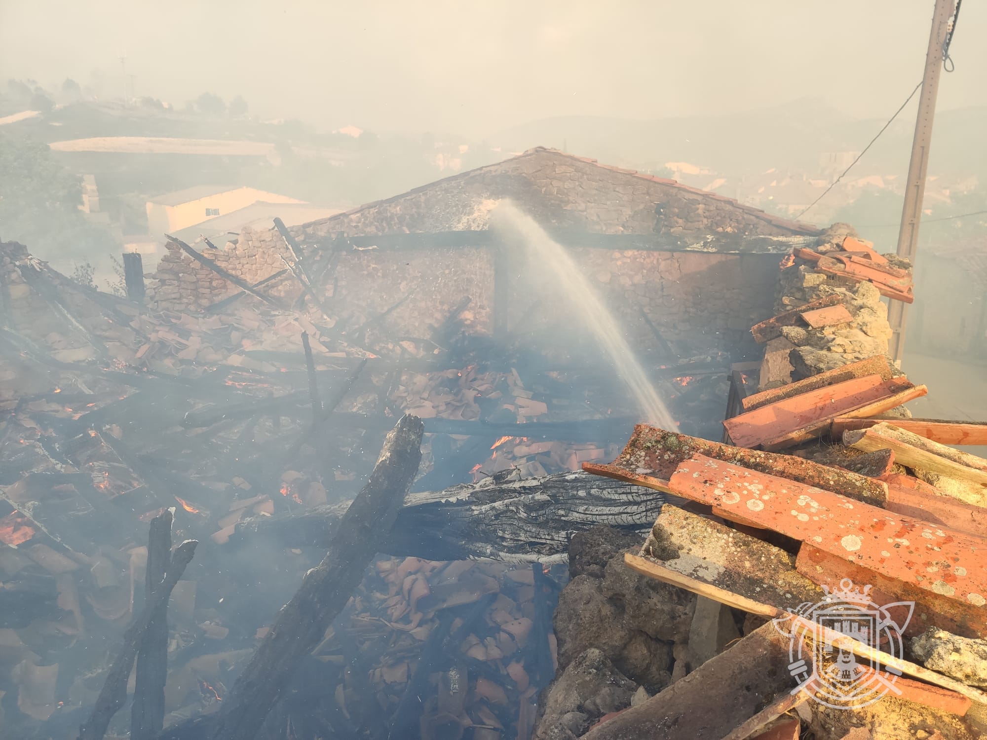 Fotos: Los Bomberos de Burgos en el incendio de Quintanilla del Coco