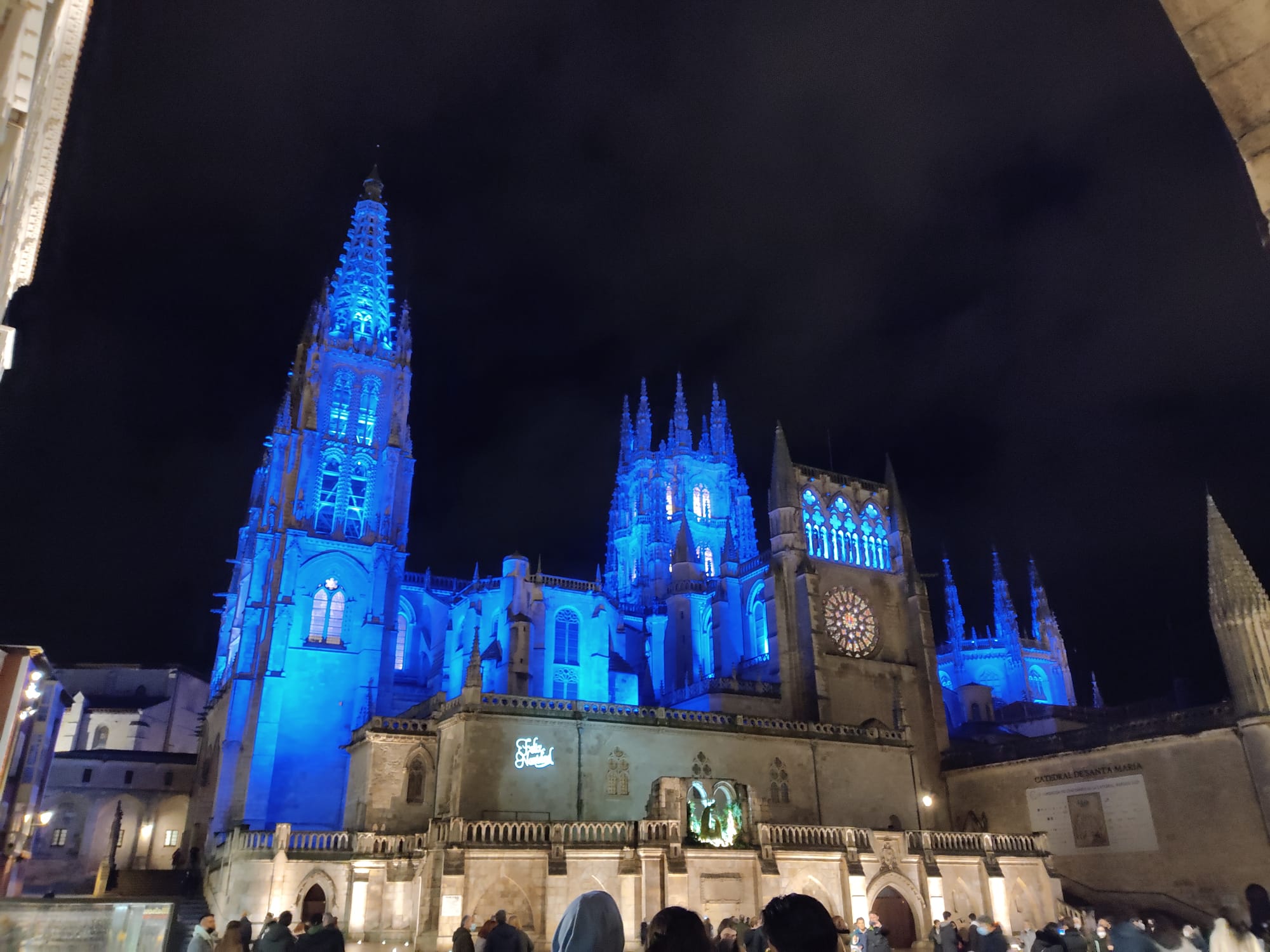 La Catedral, iluminada.