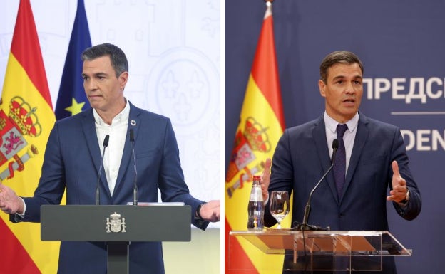 Sánchez, en Madrid por la mañana y en Belgrado a la tarde. 