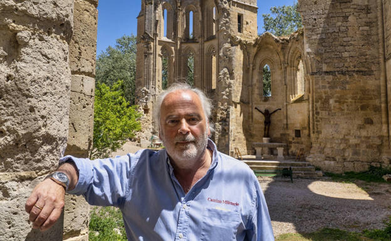 Ovidio Campo, hospitalero en Castrojeriz. 