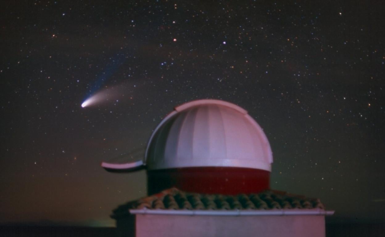 Un cometa visto desde el observatorio Ceres, en Padilla de Arriba 