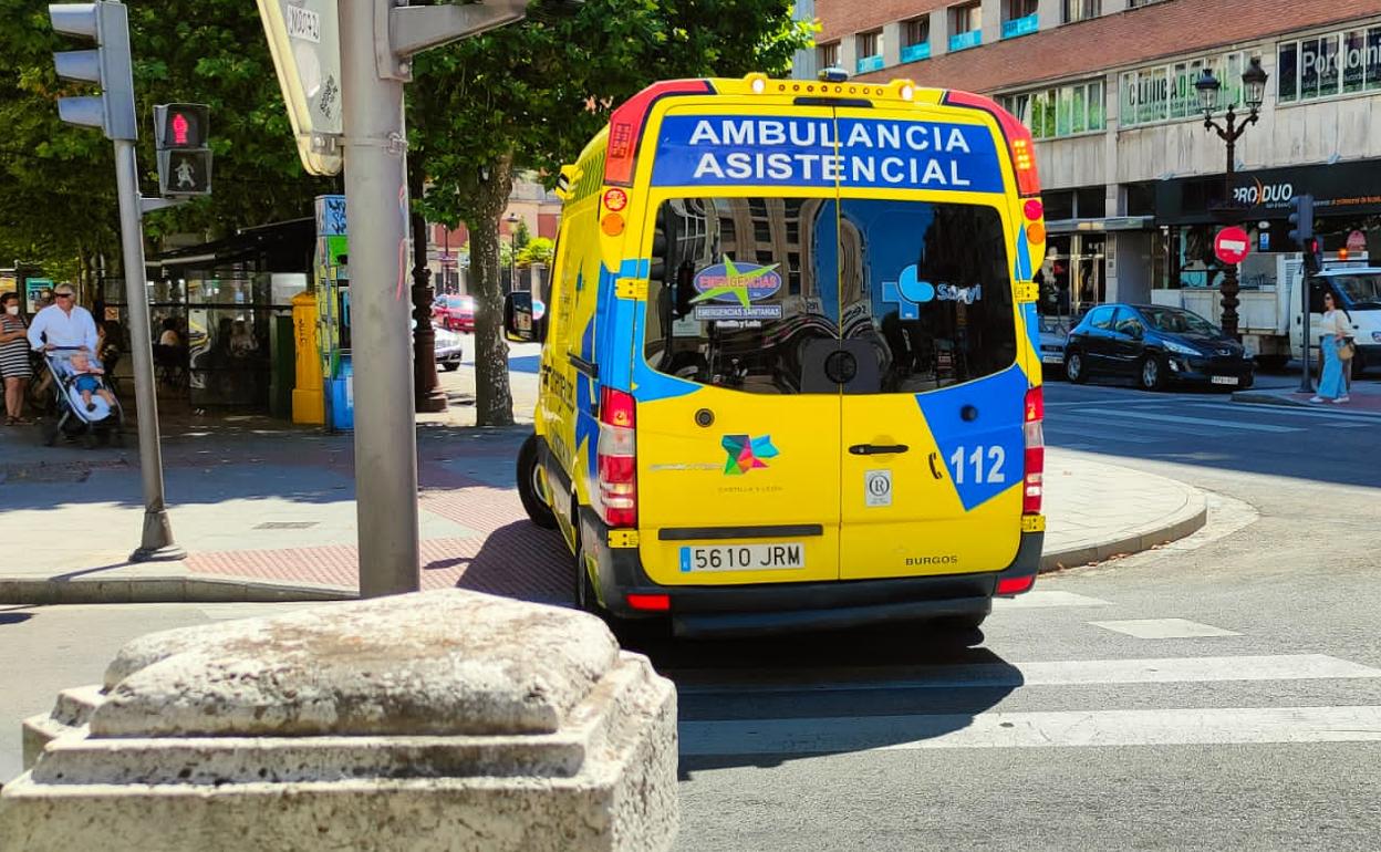 Ambulancia del servicio de emergencias de Castilla y León.