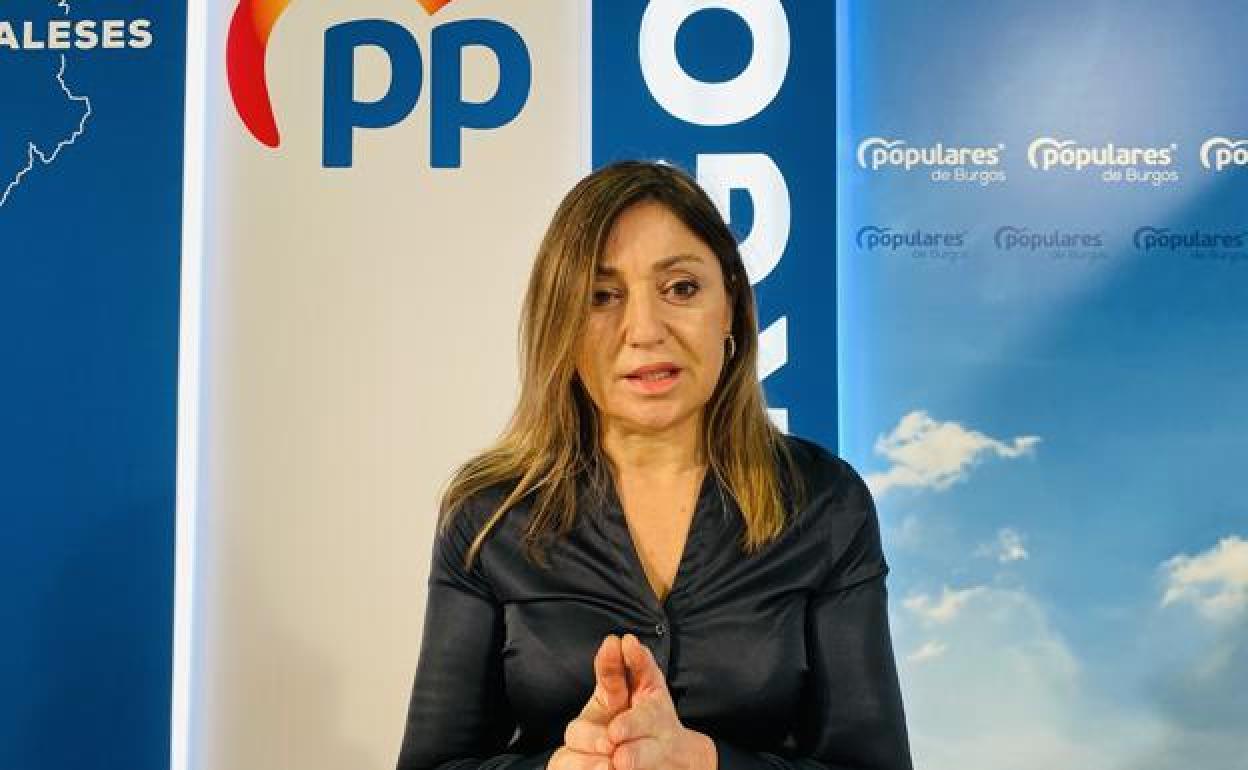 Carolina Blasco, portavoz del grupo popular en el Ayuntamiento de Burgos. 