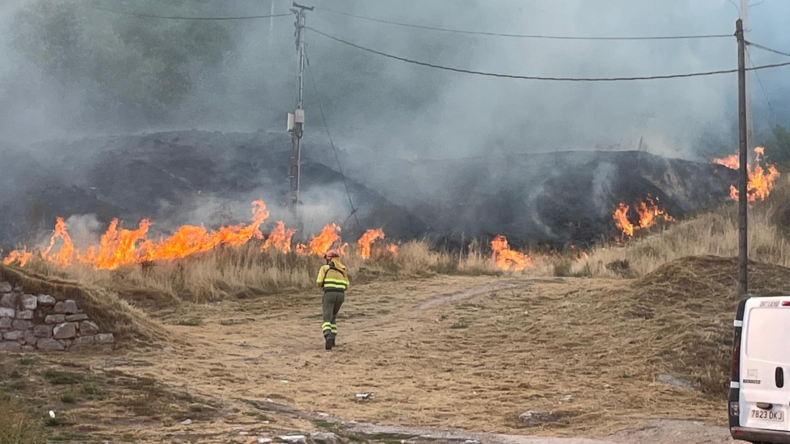 Fotos: Incendio en el Parque del Castillo de Burgos