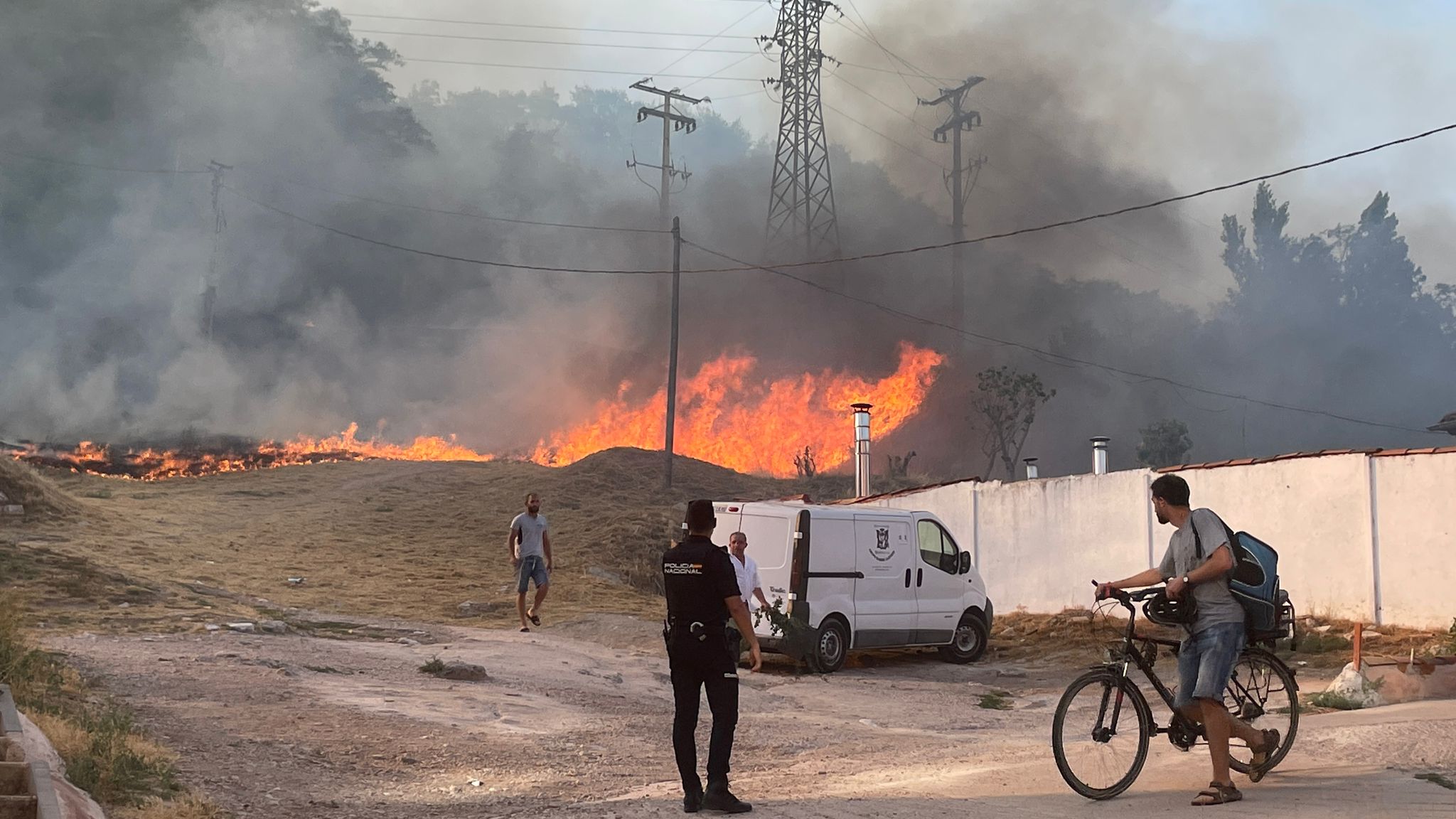 Fotos: Incendio en el Parque del Castillo de Burgos