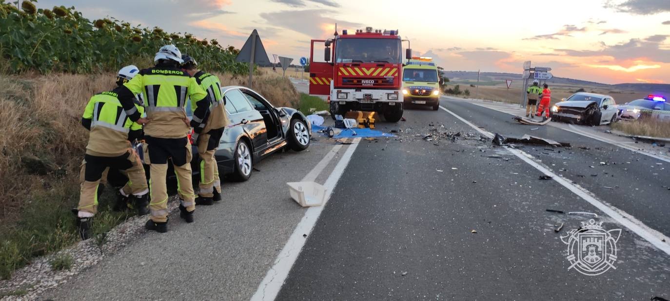 Un muerto y dos heridos en un accidente ocurrido en Santovenia de Oca