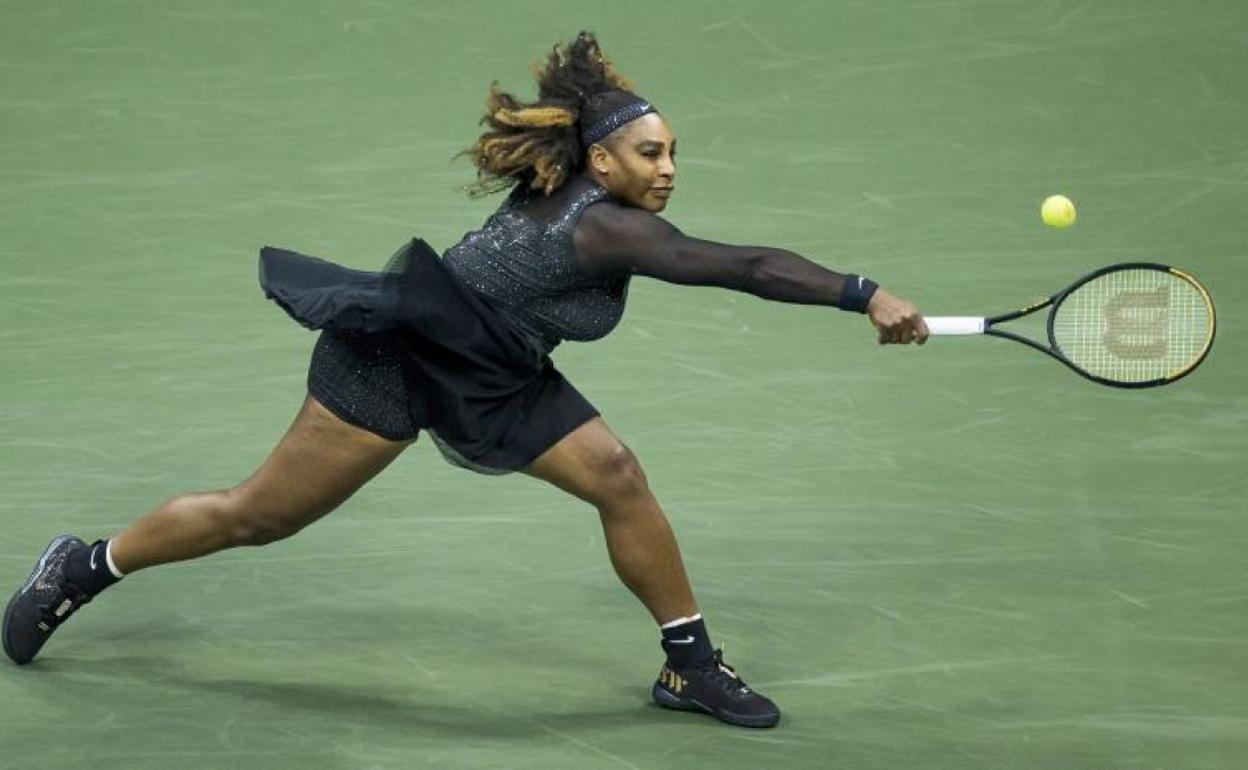 Serena Williams durante el partido.