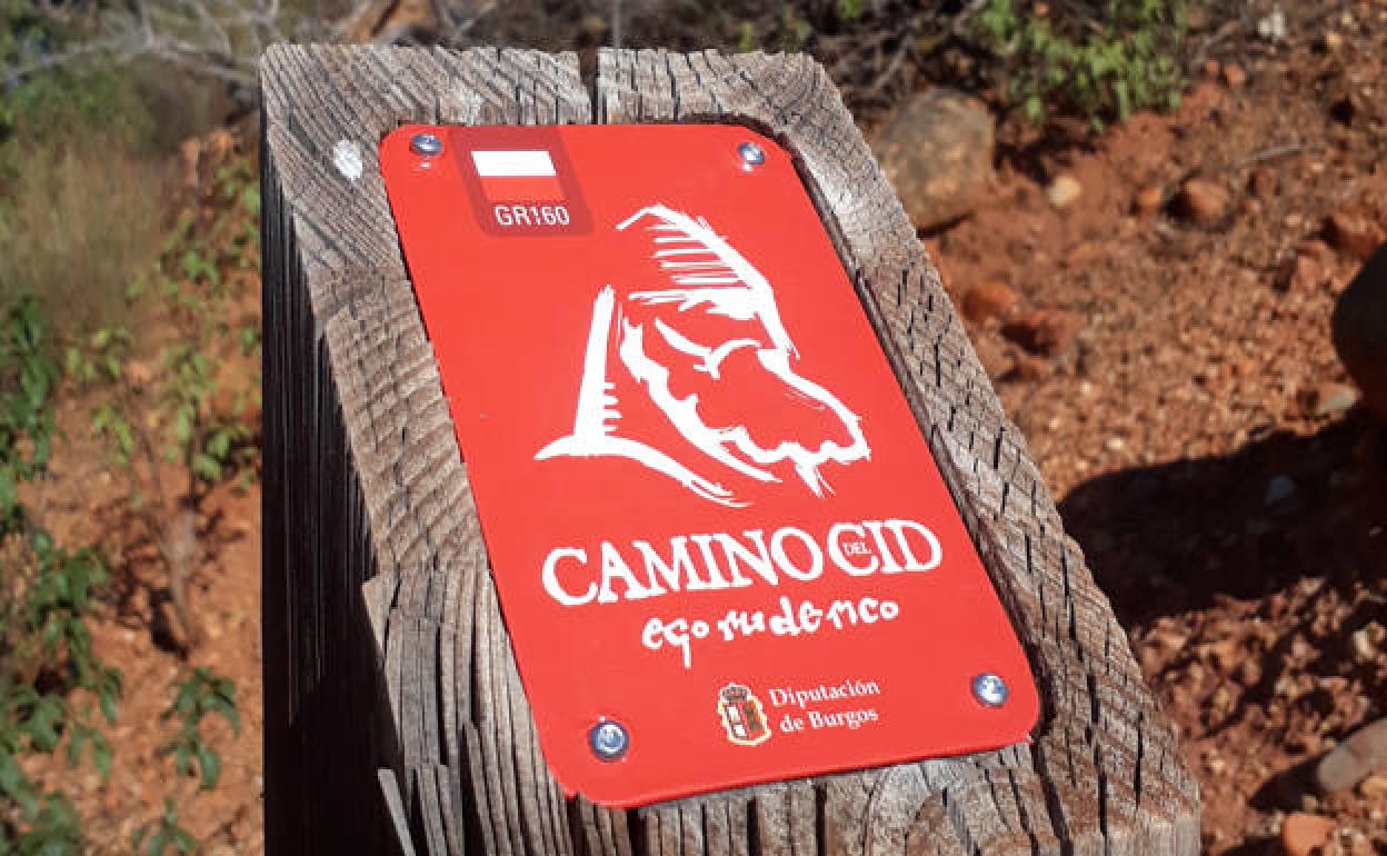 Placa del Camino del Cid. 