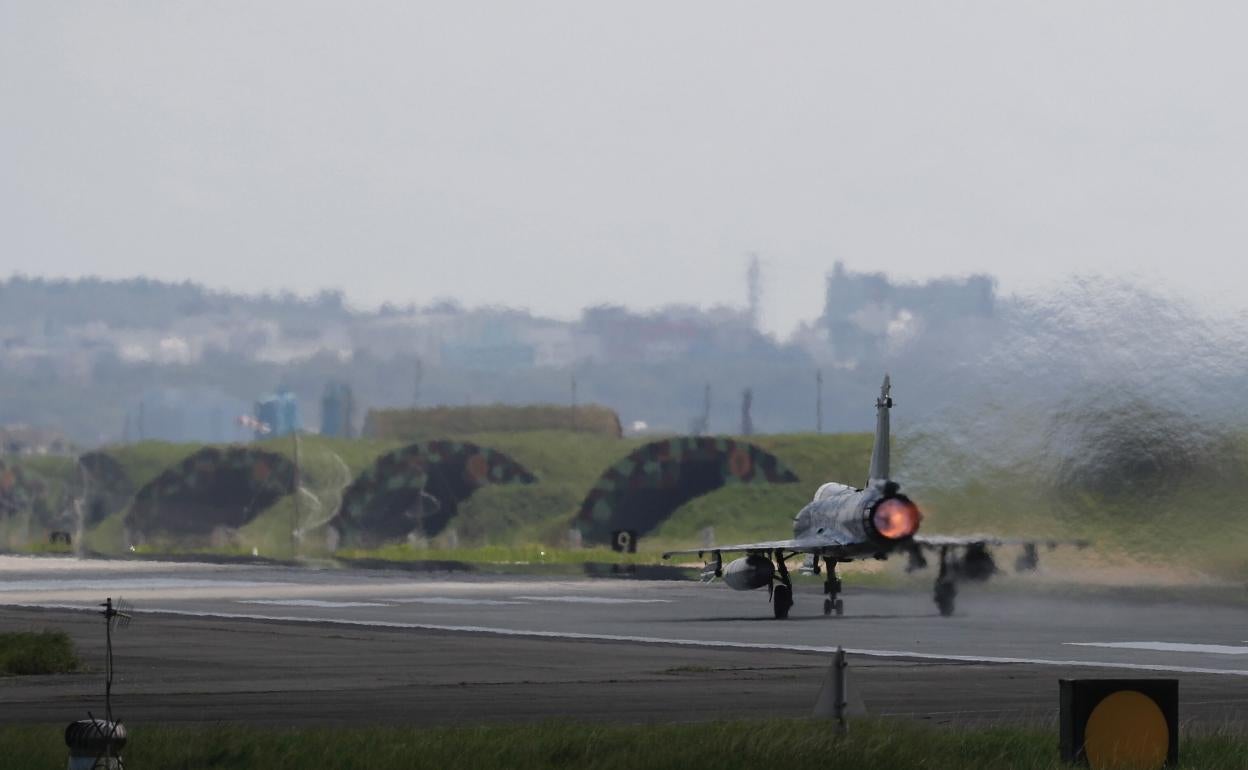 Un avión de combate taiwanés, en unas maniobras celebradas el pasado agosto. 