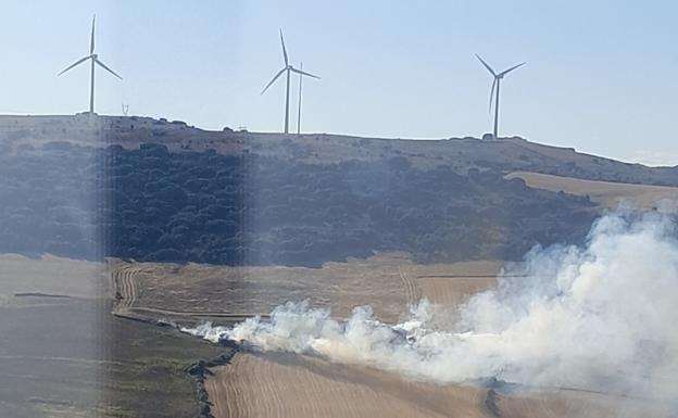 Extinguido el incendio declarado en Santa Olalla de Bureba