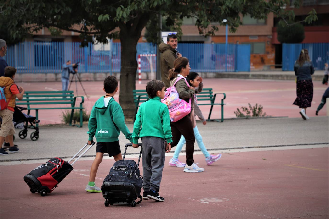 El regreso al colegio se ha desarrollado con normalidad en la provincia de Burgos. 