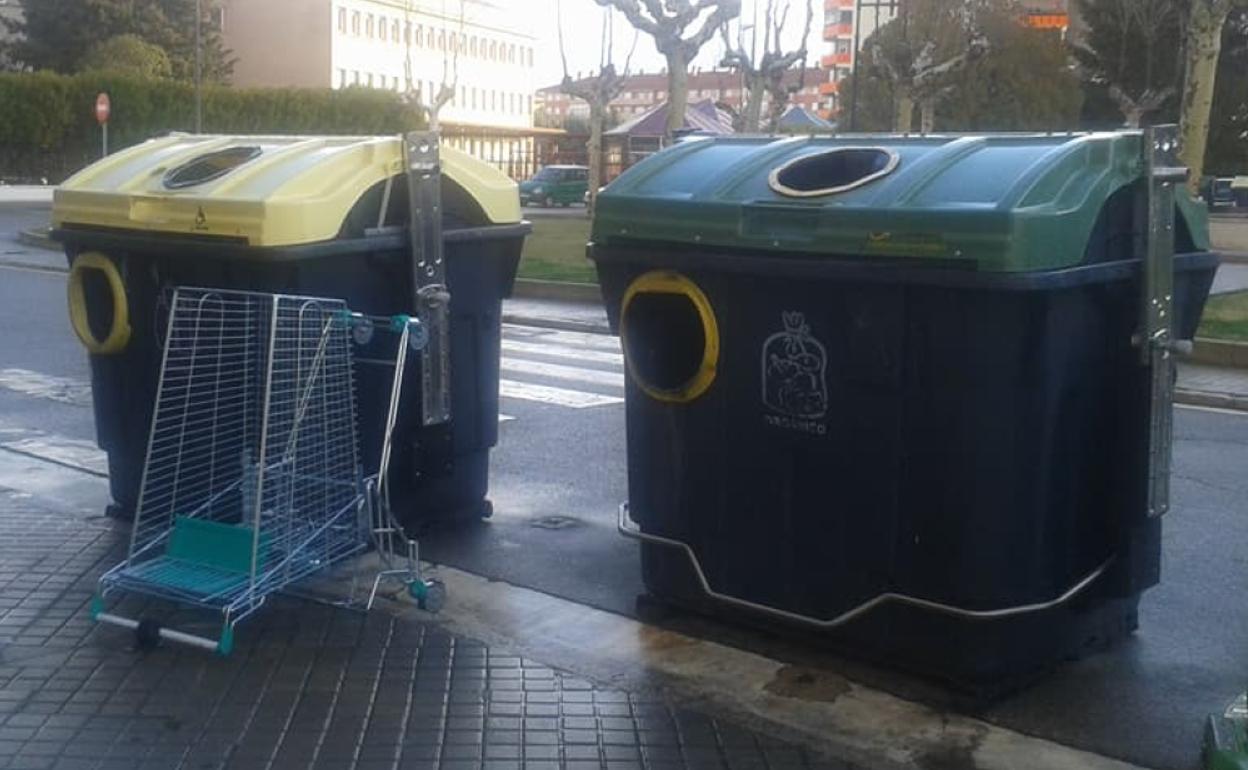 Zona de contenedores en Aranda de Duero 