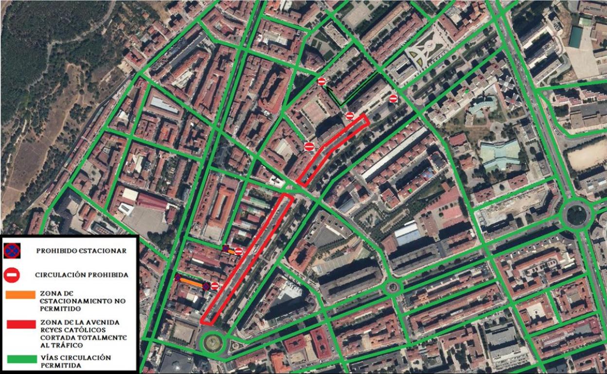 La Avenida Reyes Católicos se «peatonaliza» parcialmente este fin de semana