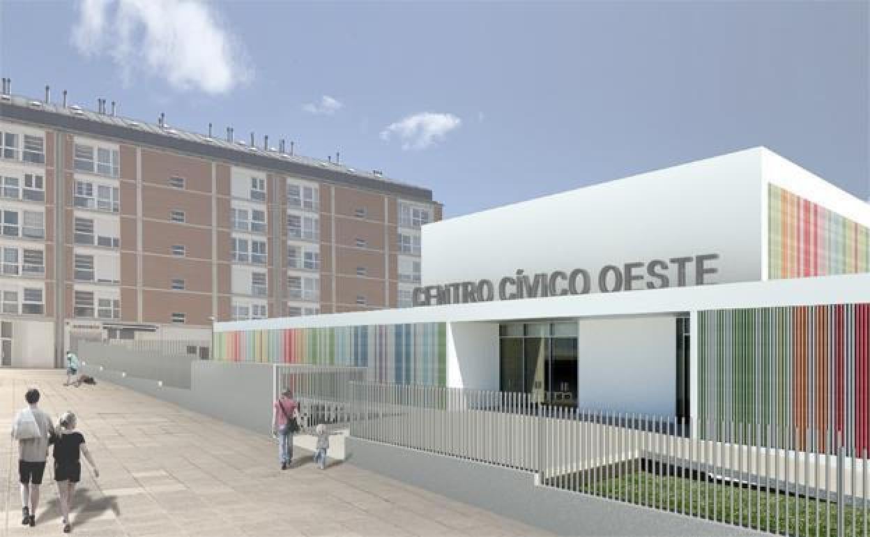 Imagen del proyecto del centro cívico de Fuentecillas.