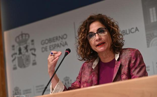 La ministra de Hacienda, María Jesús Montero.