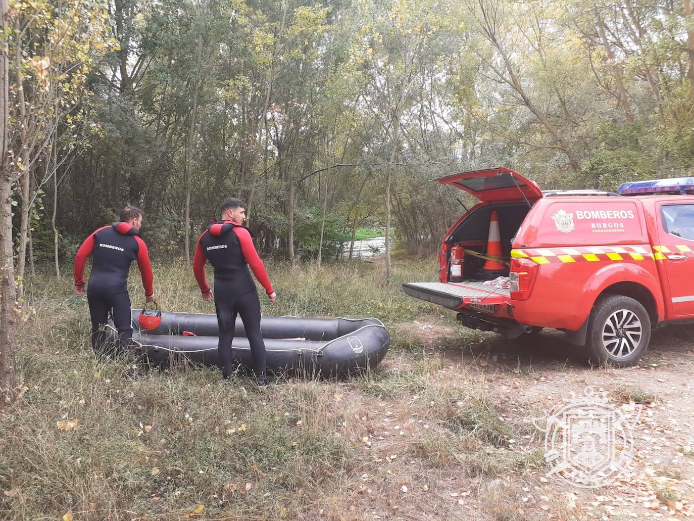 Fotos: La búsqueda del hombre desaparecido en Burgos cierra su octavo día sin novedades