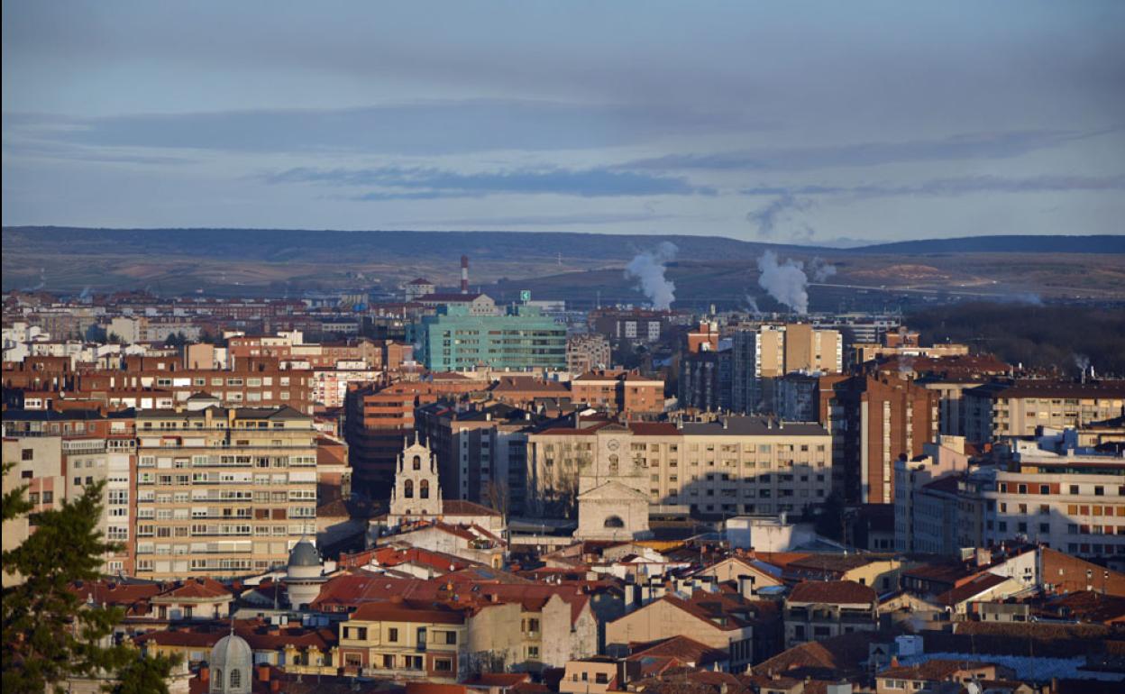 Imagen panorámica de la ciudad de Burgos.