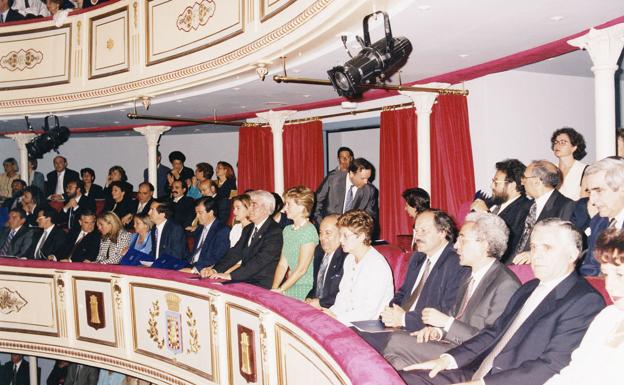 Imagen de la noche de inauguración de la reforma del Teatro Principal. 