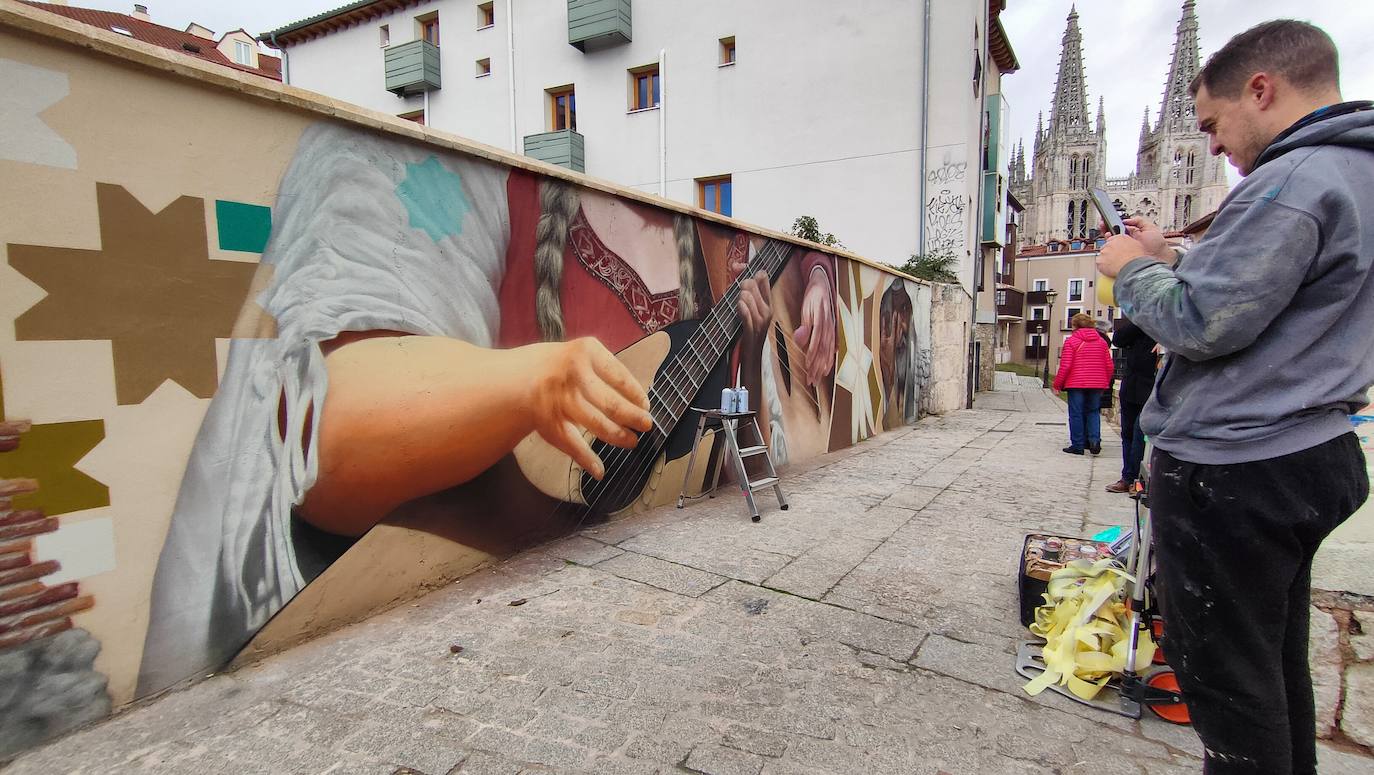 Mural del Callejón de las Brujas de Burgos