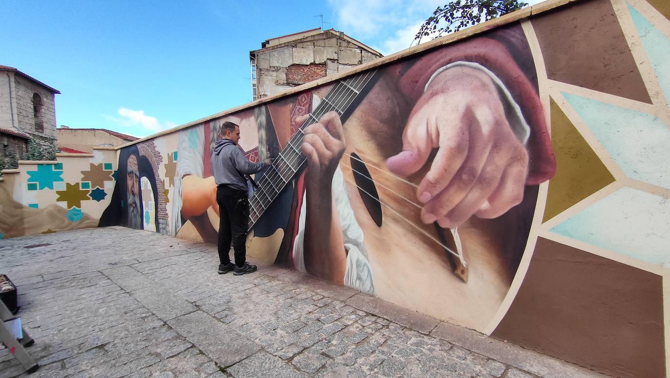 Mural del Callejón de las Brujas de Burgos