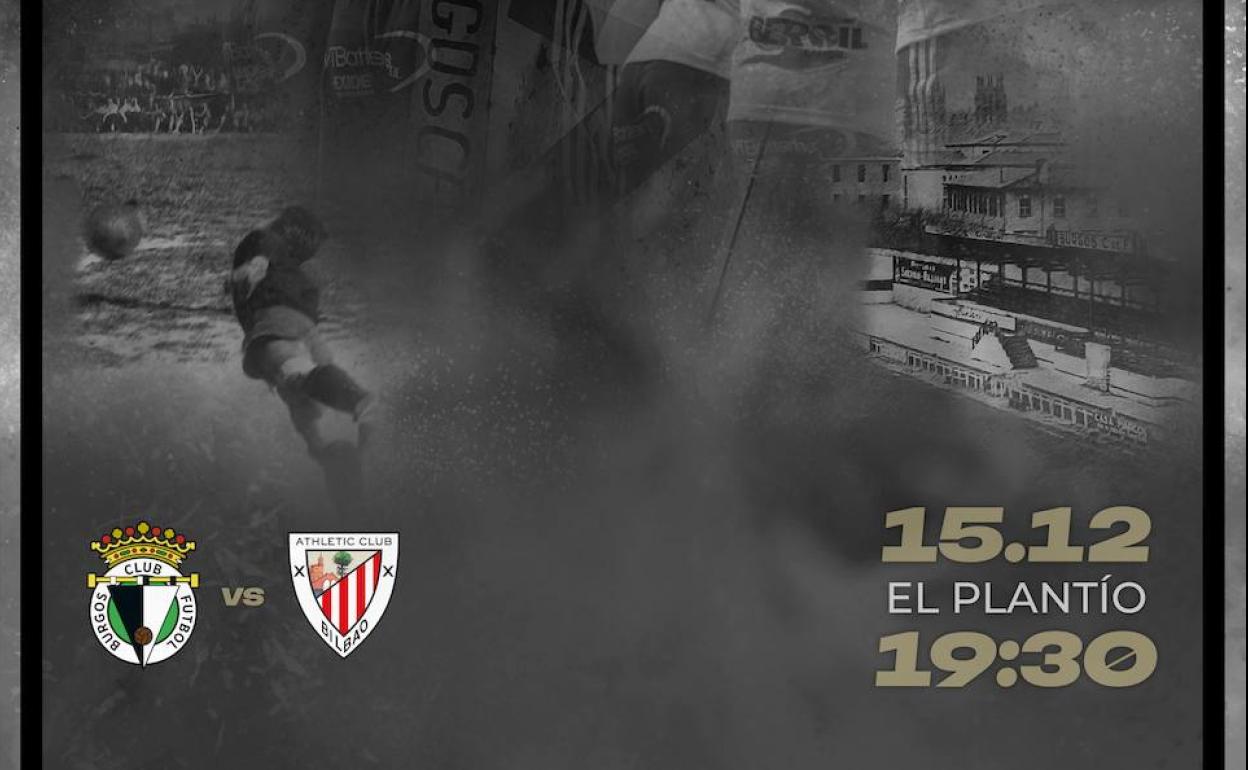 Cartel de anuncio del partido conmemorativo del centenario frente al Athletic Club I