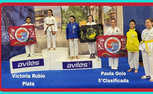 Victoria Rubio y Paula Ocio, de Miranda de Ebro, segunda y quinta en la categoría Precadete.