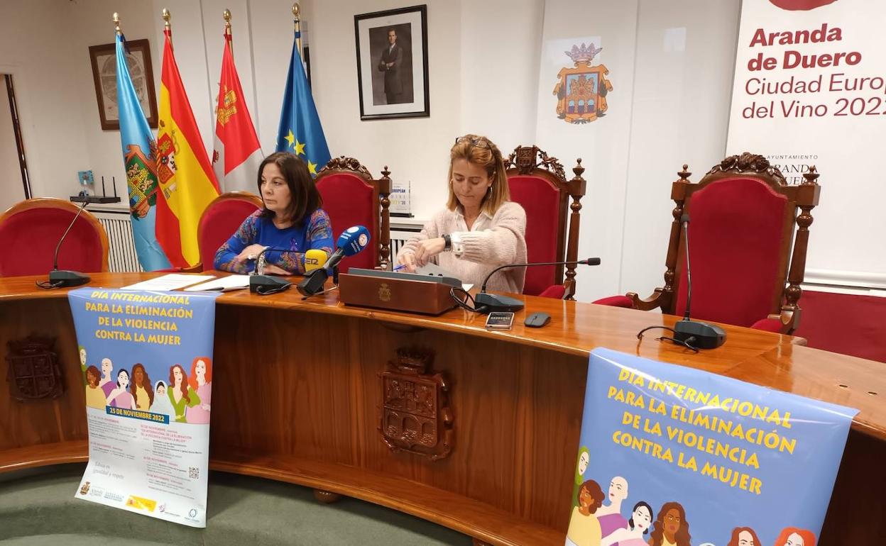 Presentación de las actividades del Día Internacional para la Eliminación de la Violencia contra la mujer en Aranda de Duero