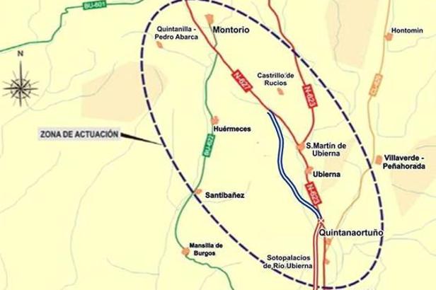 Transportes inicia las expropiaciones para el tramo de la A-73 entre Quintanaortuño y Montorio