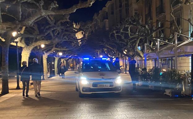 La Policía Local en el Espolón. 