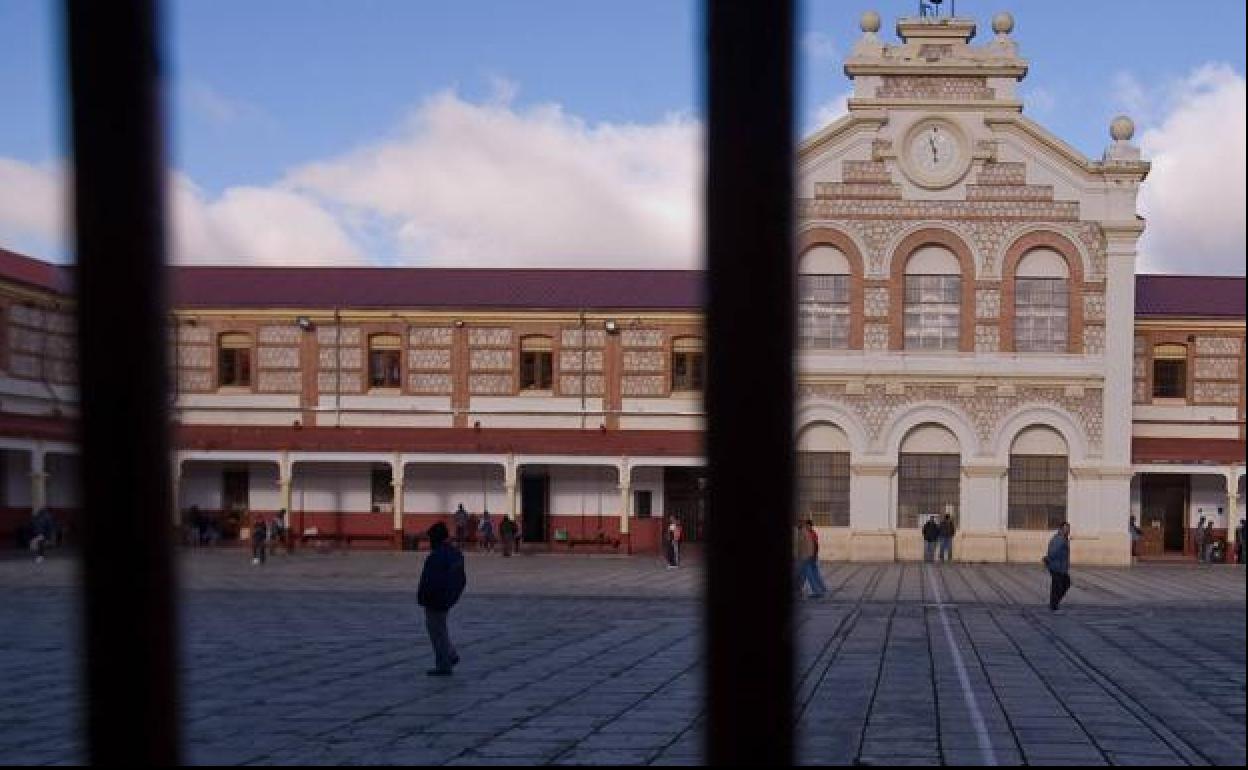 El patio de la prisión de Burgos. 