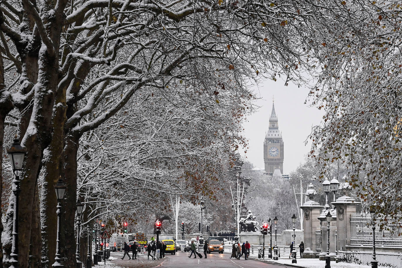 Fotos: Espectacular nevada en Londres