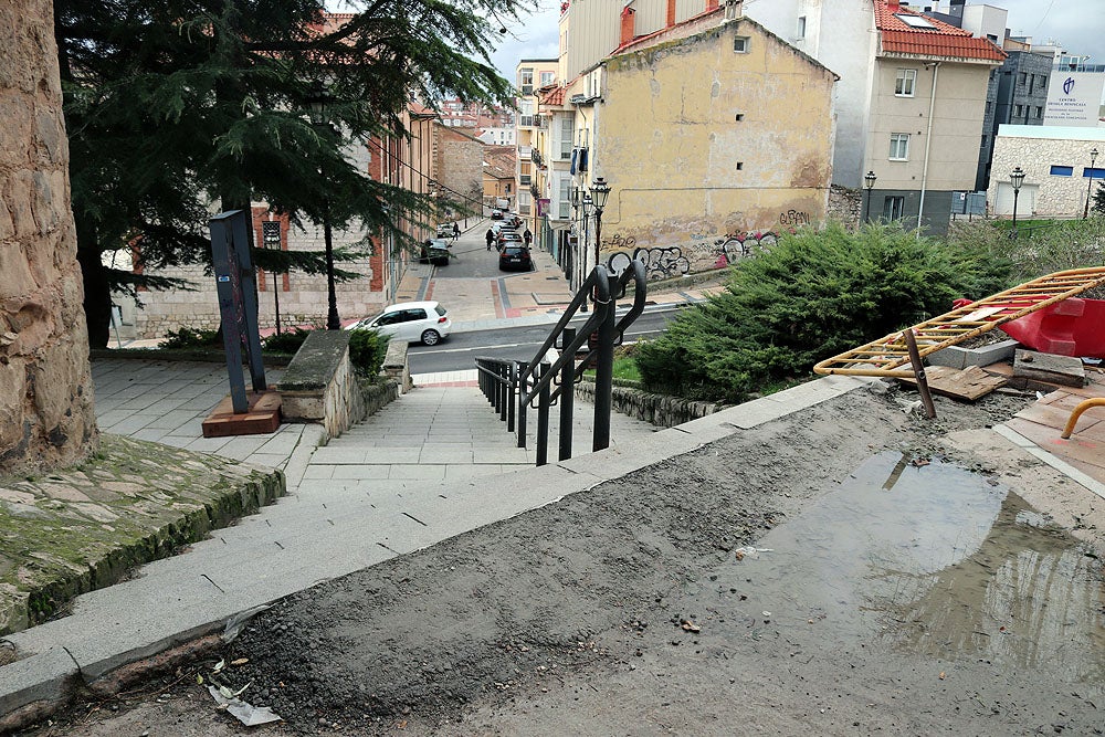 Fotos: Obras de peatonalización del Arco de San Martín