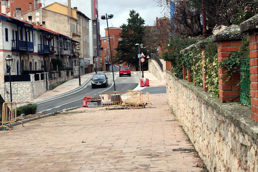 Fotos: Obras de peatonalización del Arco de San Martín