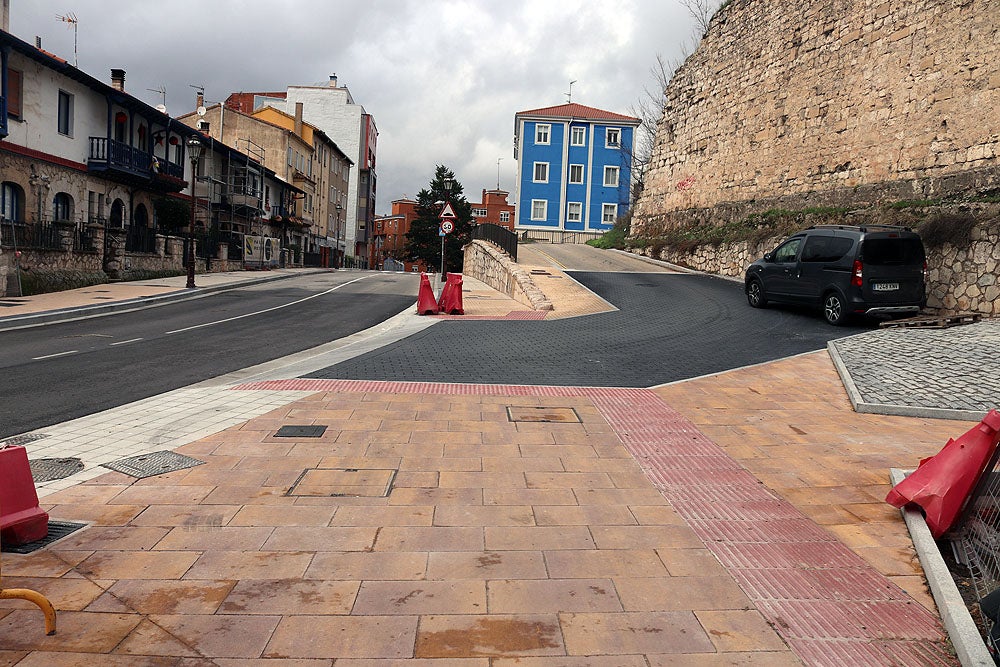 Fotos: Obras de peatonalización del Arco de San Martín