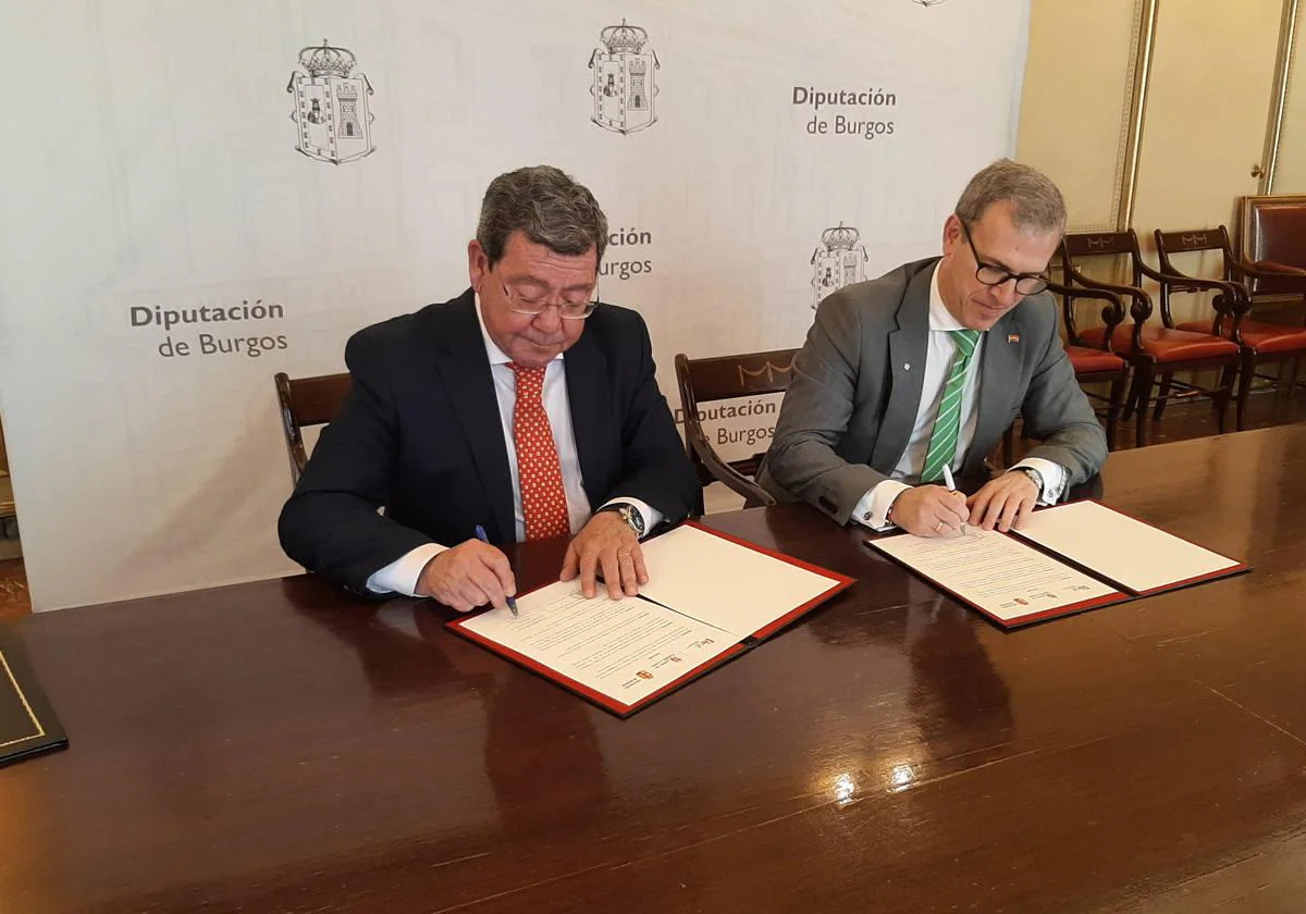 Industria firma con la Diputación de Burgos la prórroga de un convenio para impulsar el empleo