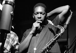 El saxofonista John Coltrane.