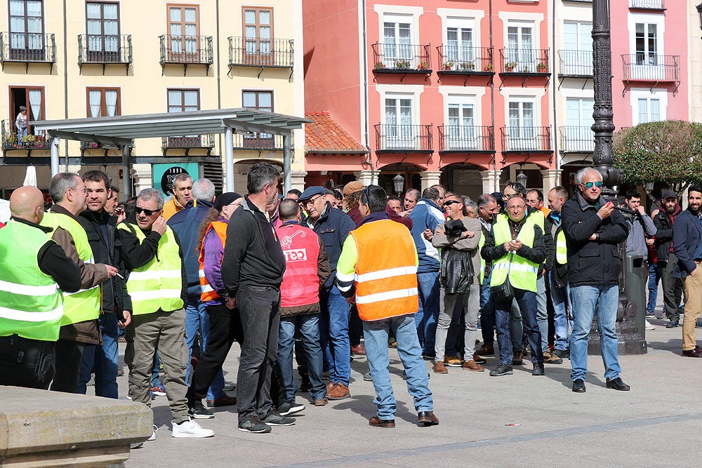 Protesta de los trabajadores de Urbaser en Burgos