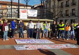 Miembros de la Policía Local de Miranda de Ebro continúan manifestandose por un acuerdo «justo»