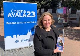 Cristina Ayala, candidata del PP a la Alcaldía de Burgos.