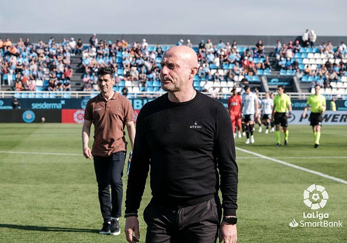 Calero en la derrota del Burgos CF ante la UD Ibiza en Can Misses