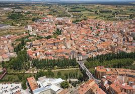 Vista aérea de Aranda de Duero.