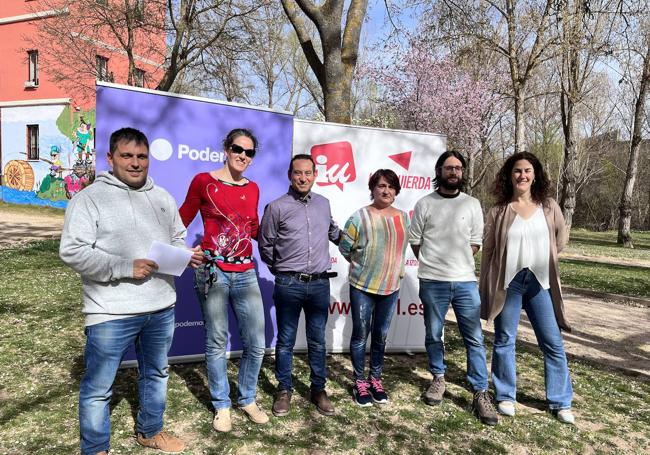 Presentación de la candidatura de IU-Podemos en Aranda de Duero.