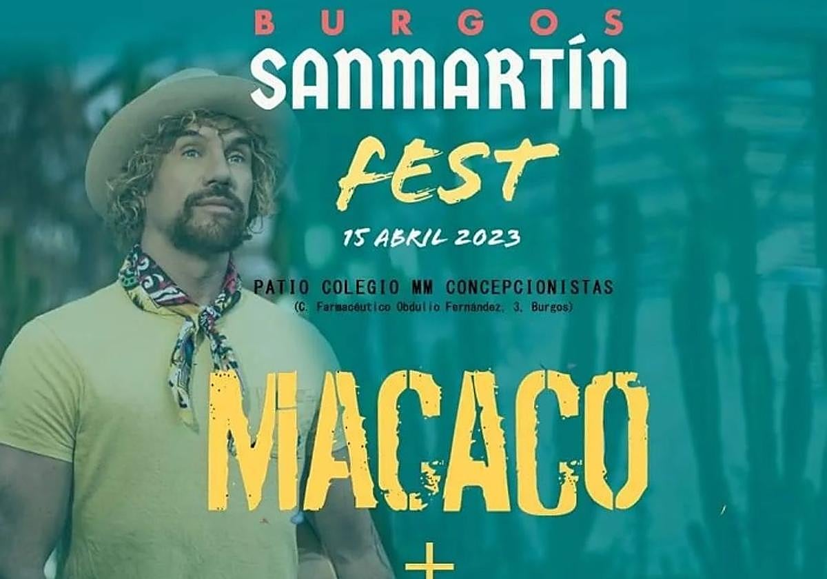 A Macaco le acompañarán otros artistas y grupos locales en el San Martín Fest.