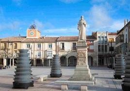 Plaza de Villadiego, pueblo que albergará la final del Certamen de Cantautores de Burgos.